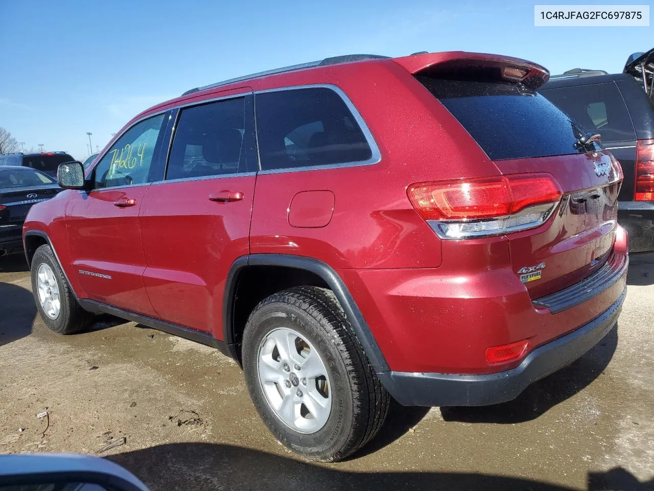 2015 Jeep Grand Cherokee Laredo VIN: 1C4RJFAG2FC697875 Lot: 44474704