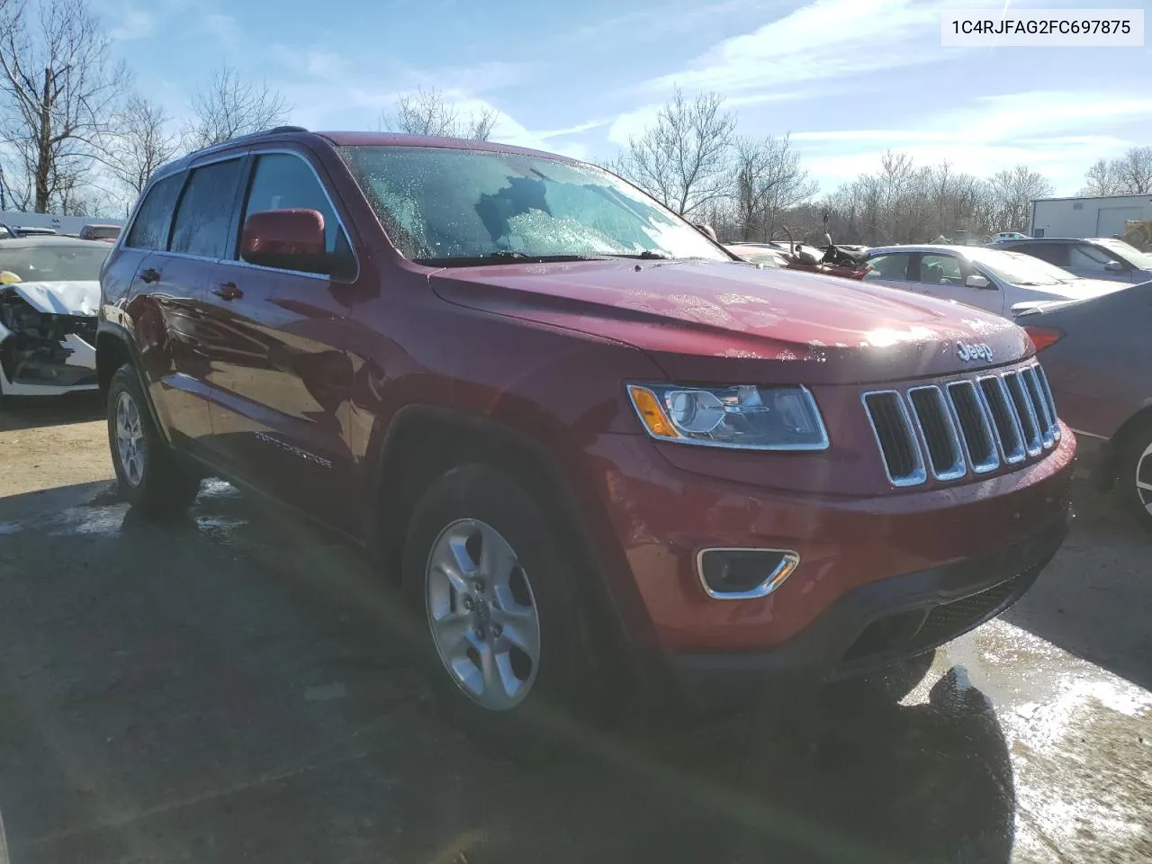 2015 Jeep Grand Cherokee Laredo VIN: 1C4RJFAG2FC697875 Lot: 44474704