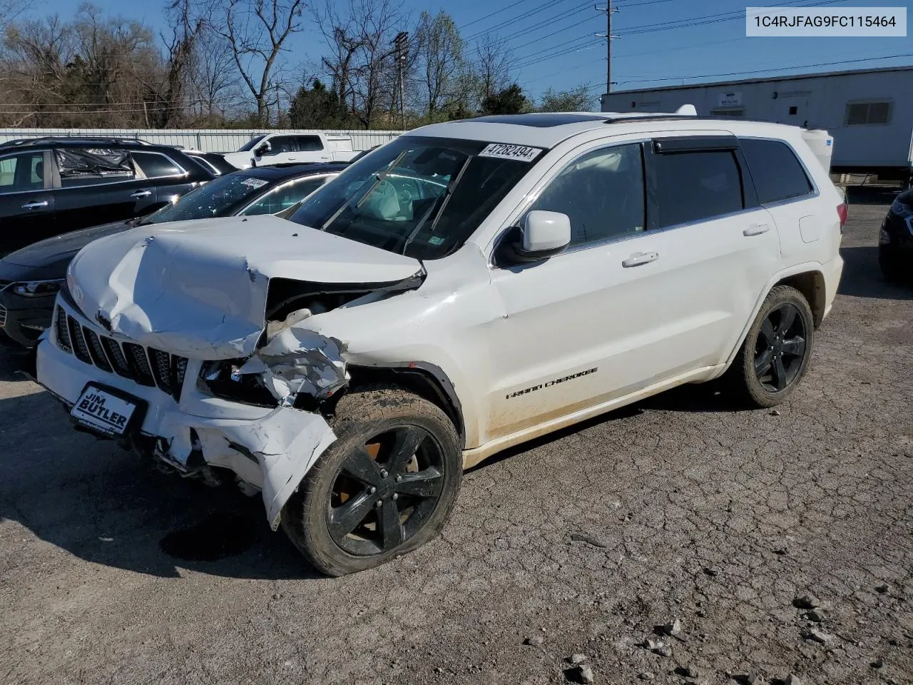 2015 Jeep Grand Cherokee Laredo VIN: 1C4RJFAG9FC115464 Lot: 47282494