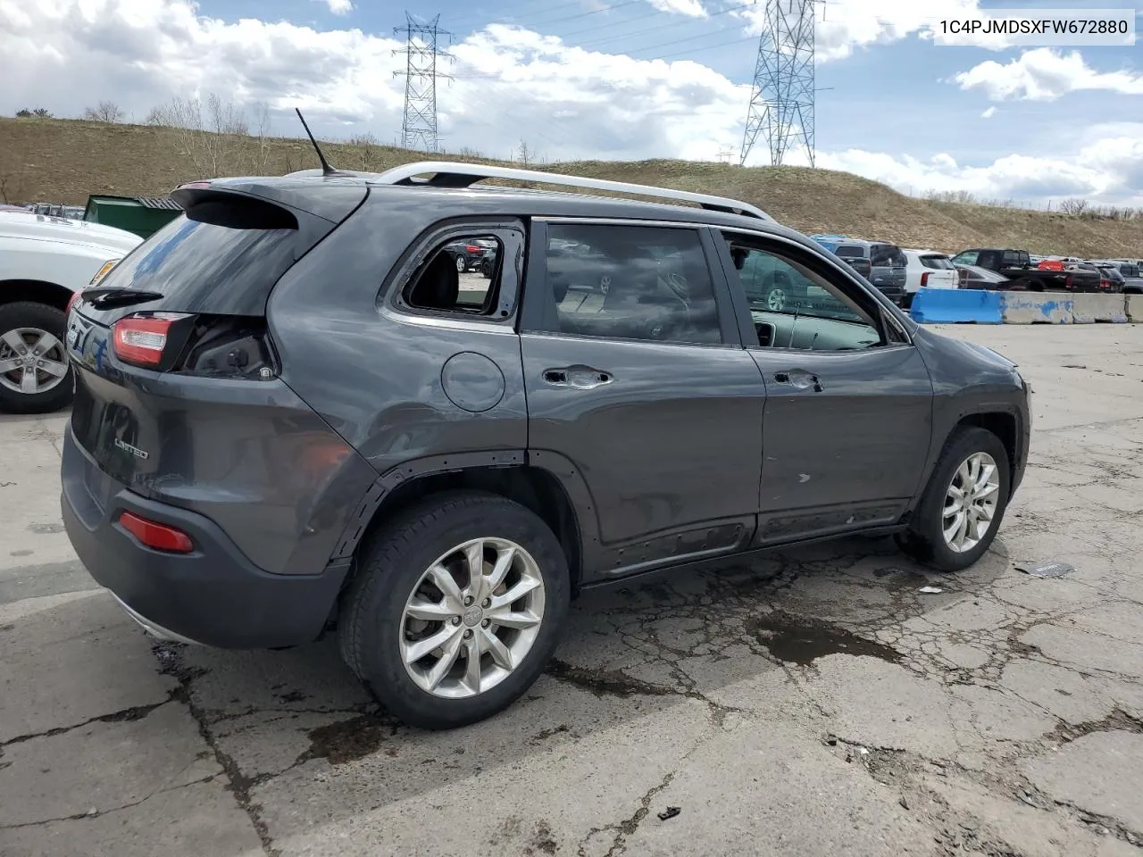 1C4PJMDSXFW672880 2015 Jeep Cherokee Limited