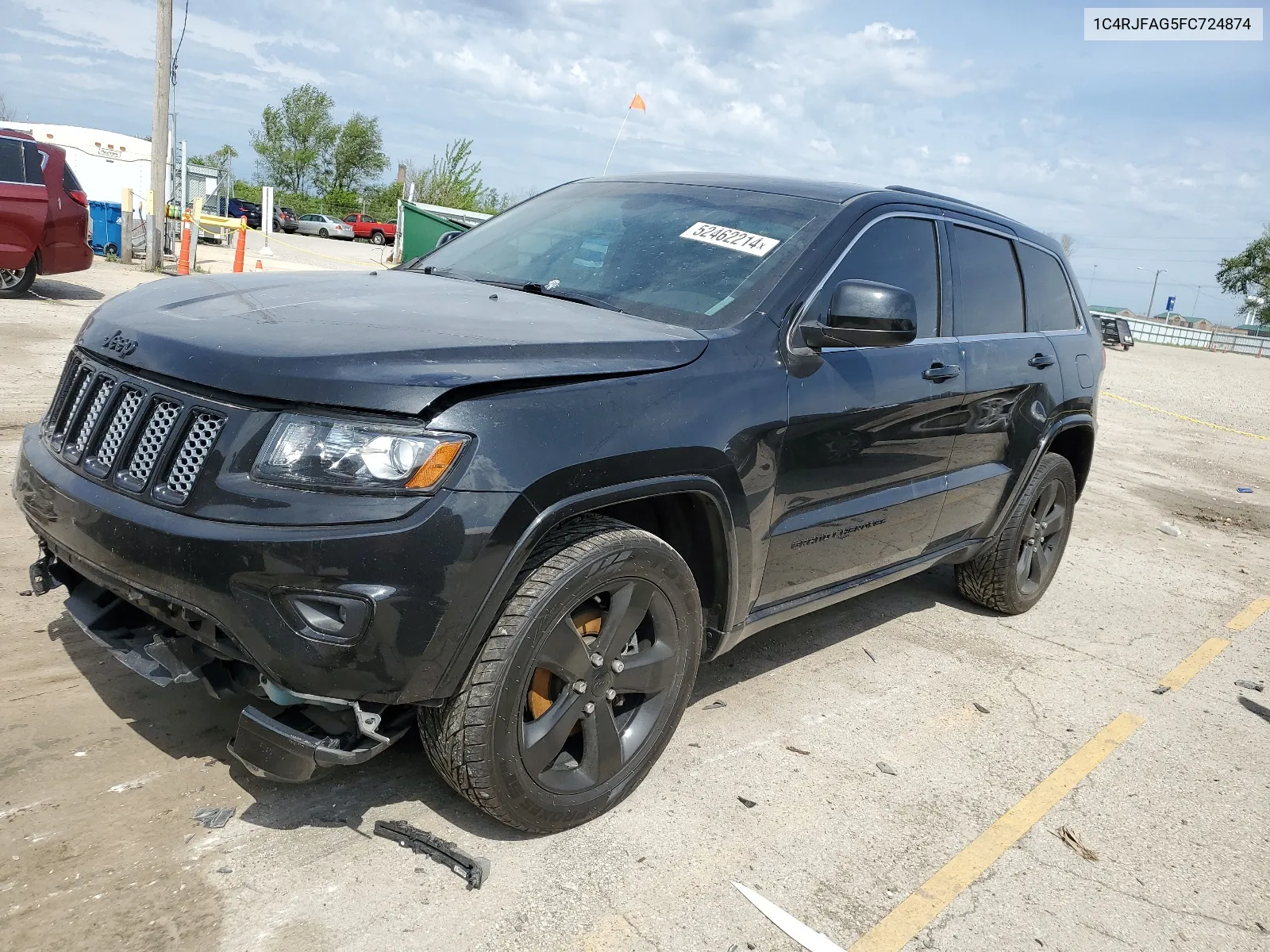 2015 Jeep Grand Cherokee Laredo VIN: 1C4RJFAG5FC724874 Lot: 52462214