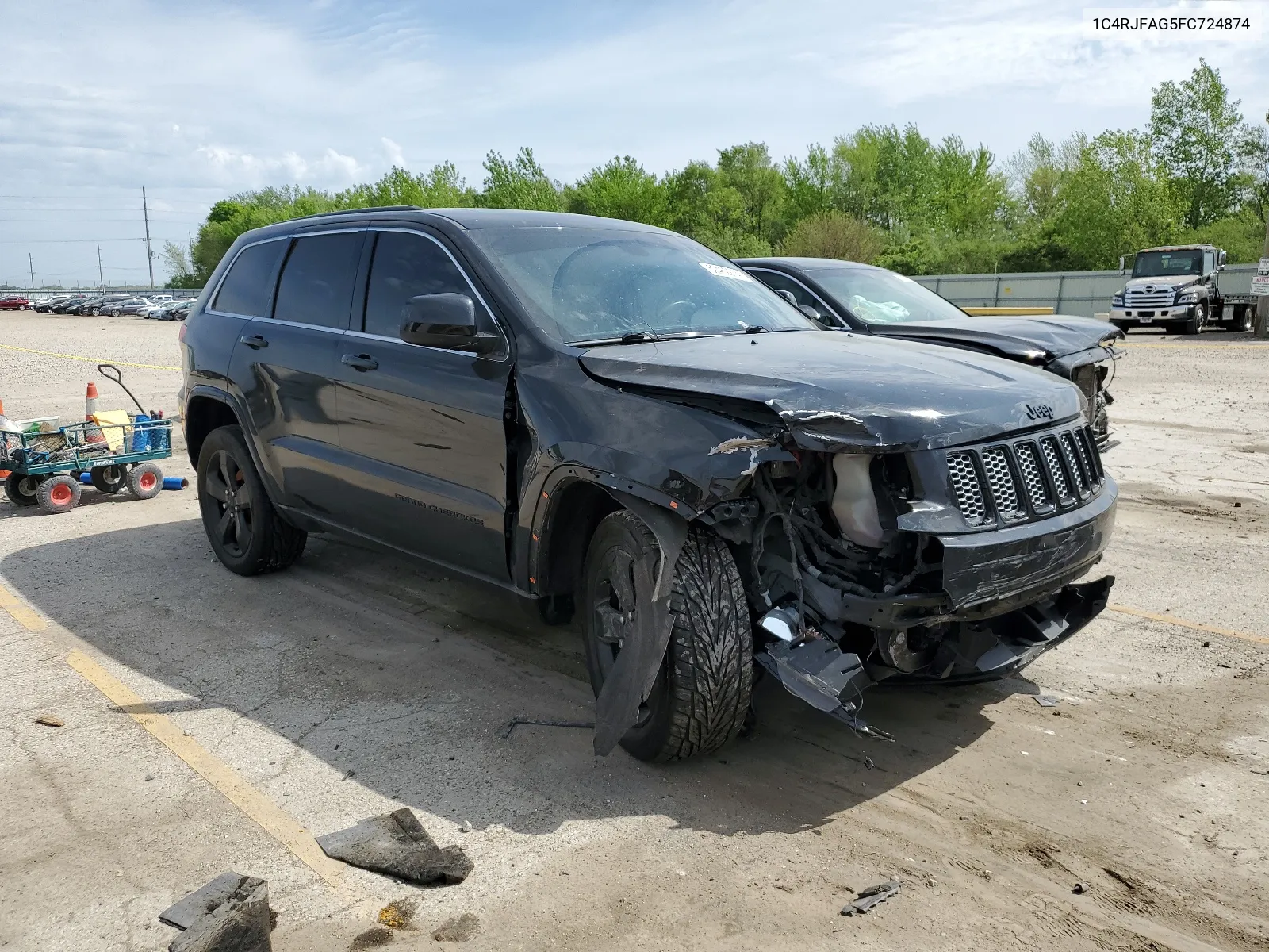 2015 Jeep Grand Cherokee Laredo VIN: 1C4RJFAG5FC724874 Lot: 52462214