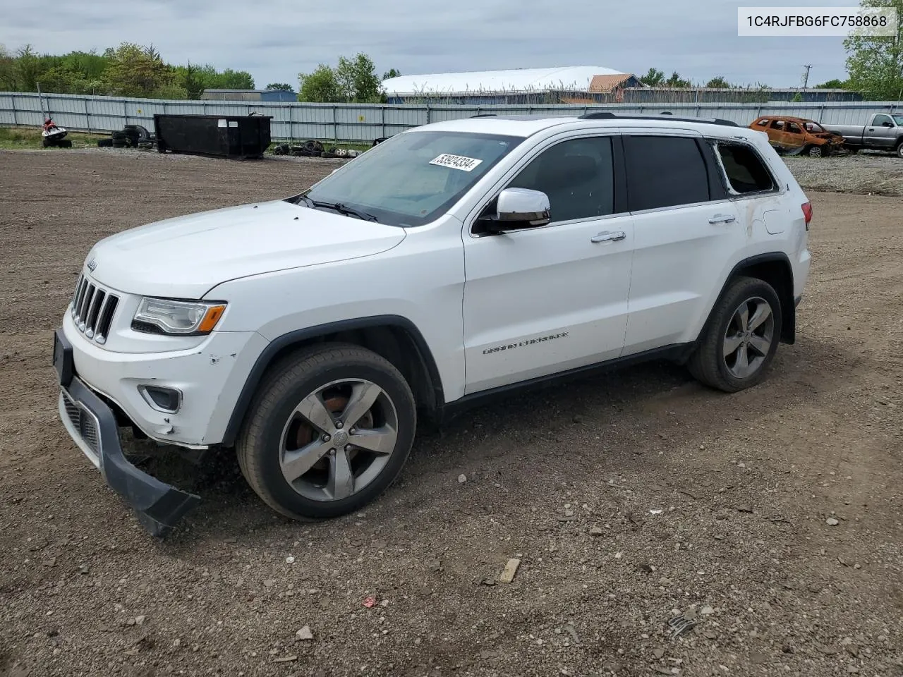 2015 Jeep Grand Cherokee Limited VIN: 1C4RJFBG6FC758868 Lot: 53924334