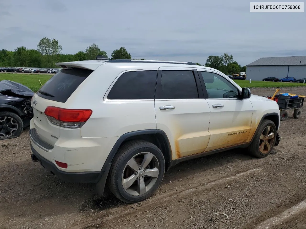 2015 Jeep Grand Cherokee Limited VIN: 1C4RJFBG6FC758868 Lot: 53924334