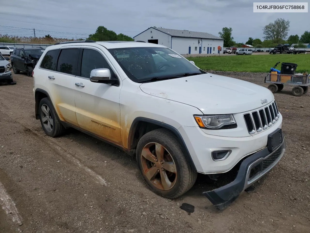 2015 Jeep Grand Cherokee Limited VIN: 1C4RJFBG6FC758868 Lot: 53924334