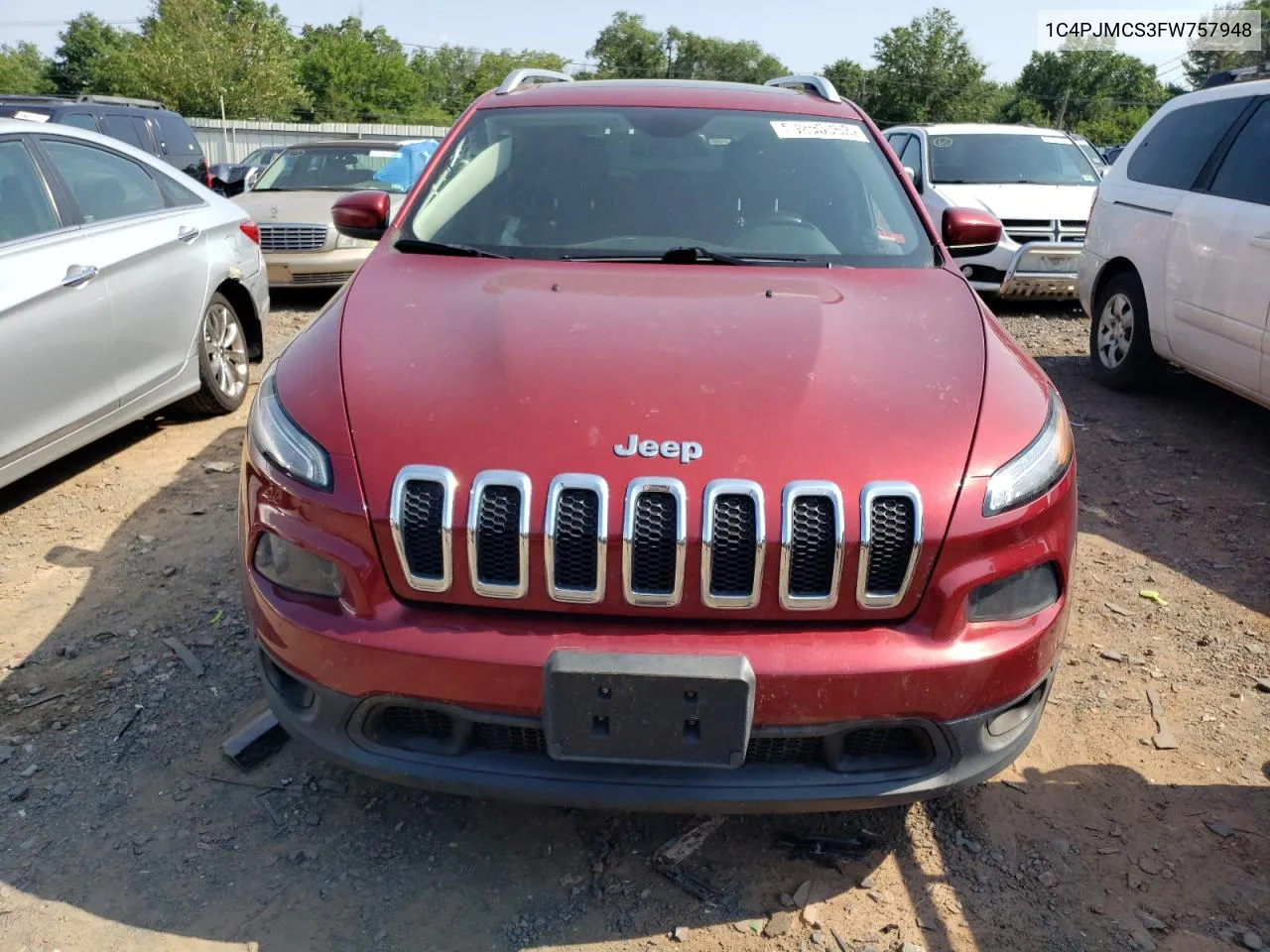 2015 Jeep Cherokee Latitude VIN: 1C4PJMCS3FW757948 Lot: 54381834