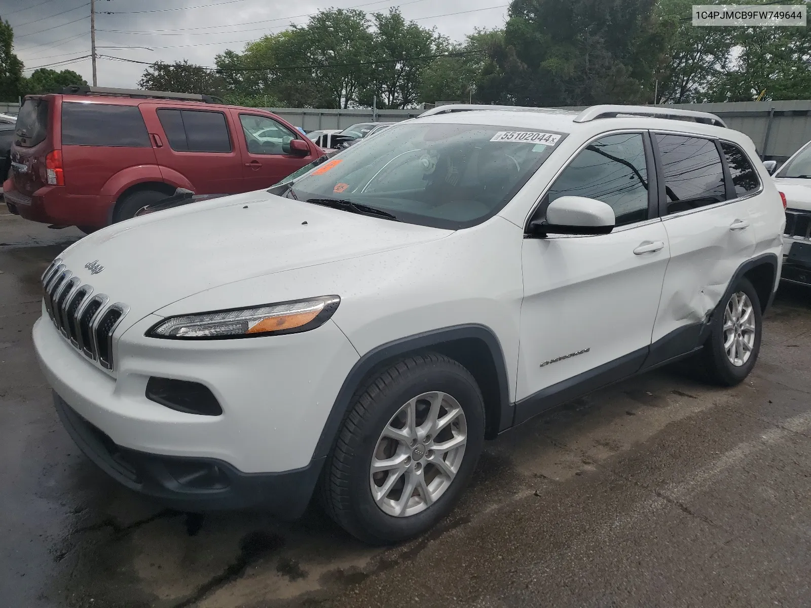 2015 Jeep Cherokee Latitude VIN: 1C4PJMCB9FW749644 Lot: 55102044