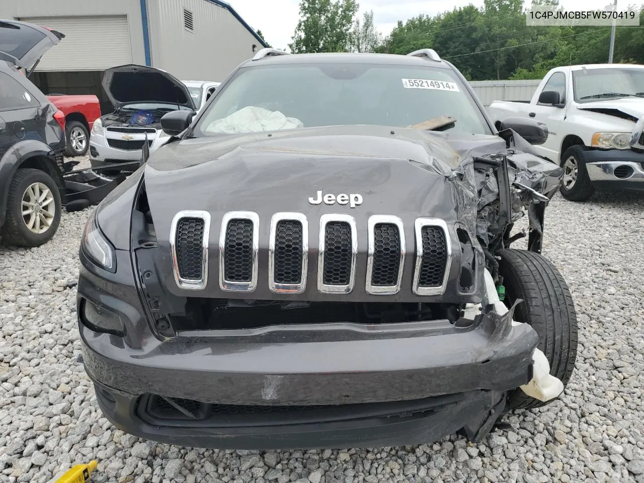 2015 Jeep Cherokee Latitude VIN: 1C4PJMCB5FW570419 Lot: 55214914