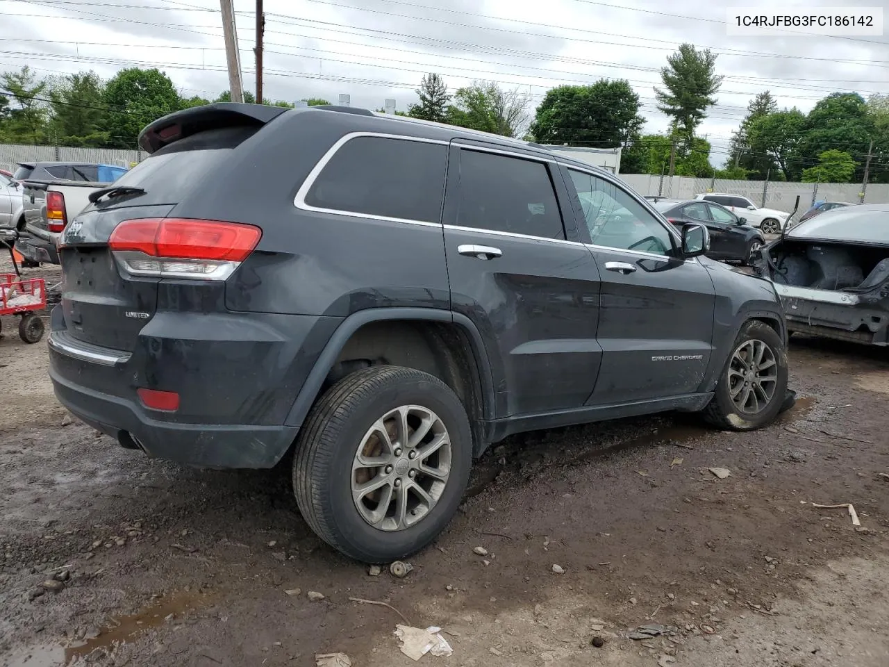 2015 Jeep Grand Cherokee Limited VIN: 1C4RJFBG3FC186142 Lot: 55336344