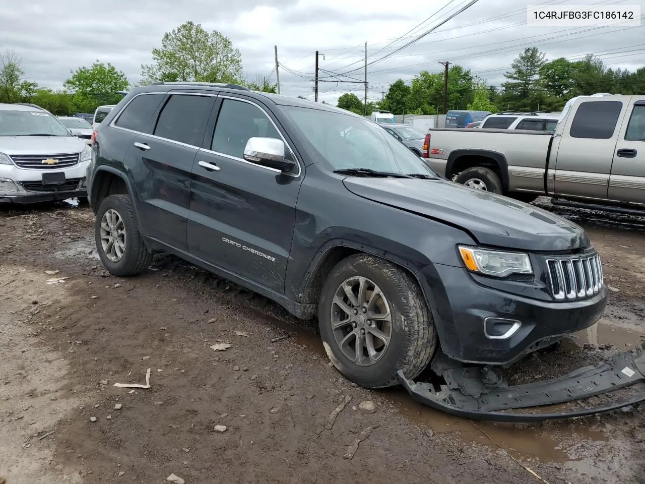 2015 Jeep Grand Cherokee Limited VIN: 1C4RJFBG3FC186142 Lot: 55336344