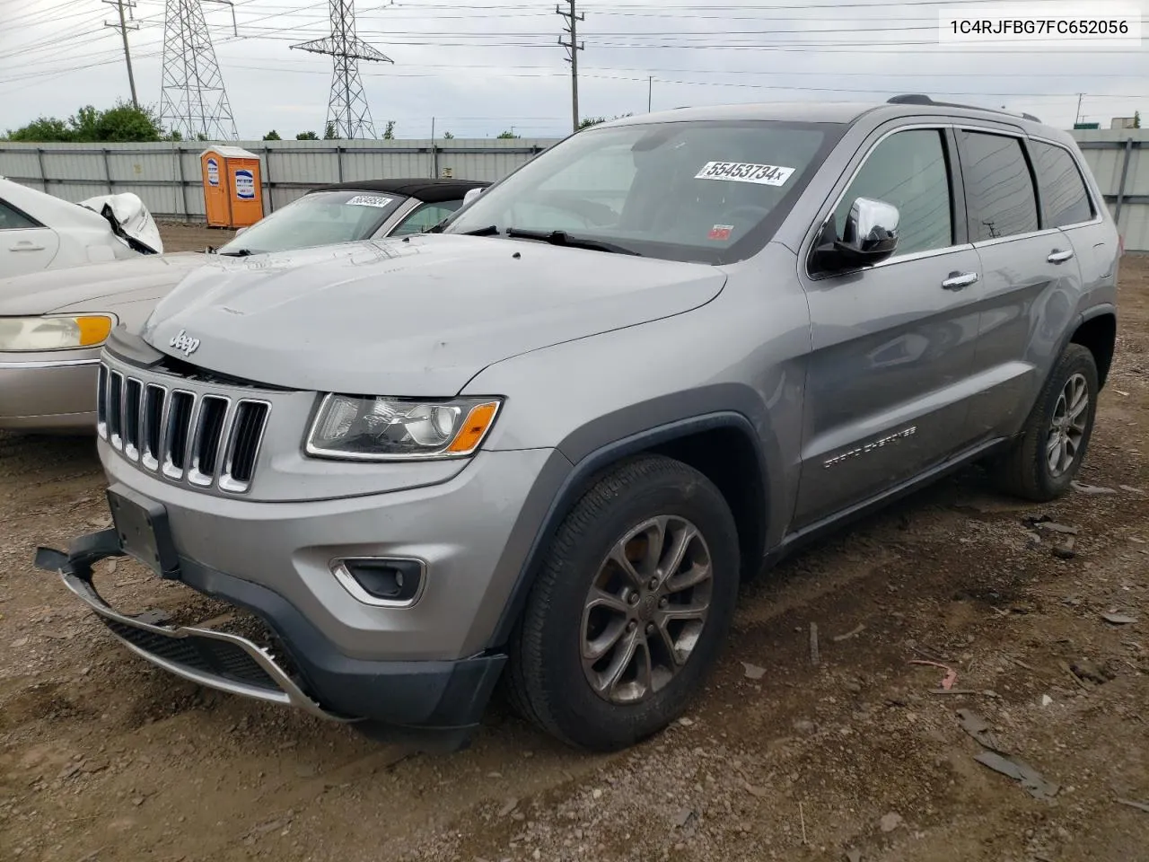 2015 Jeep Grand Cherokee Limited VIN: 1C4RJFBG7FC652056 Lot: 55453734