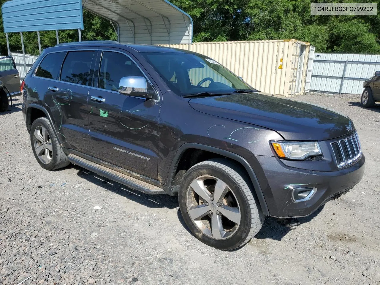 2015 Jeep Grand Cherokee Limited VIN: 1C4RJFBG3FC799202 Lot: 55926164