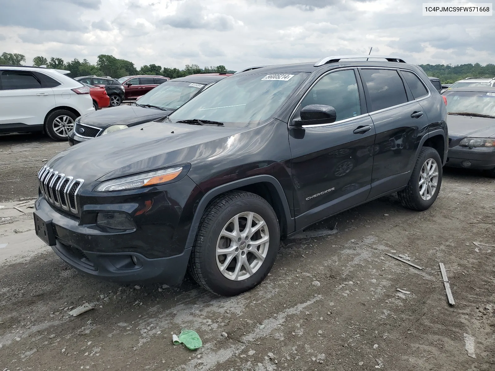 2015 Jeep Cherokee Latitude VIN: 1C4PJMCS9FW571668 Lot: 56005214