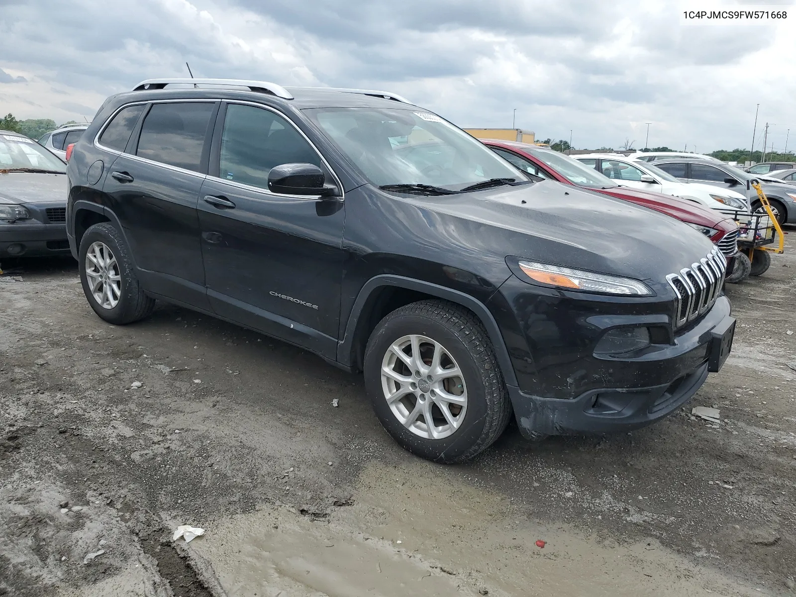 2015 Jeep Cherokee Latitude VIN: 1C4PJMCS9FW571668 Lot: 56005214