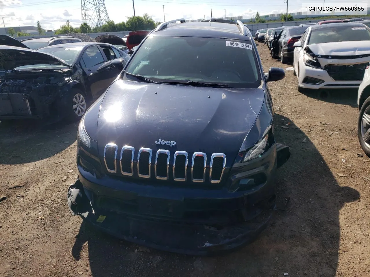 1C4PJLCB7FW560355 2015 Jeep Cherokee Latitude