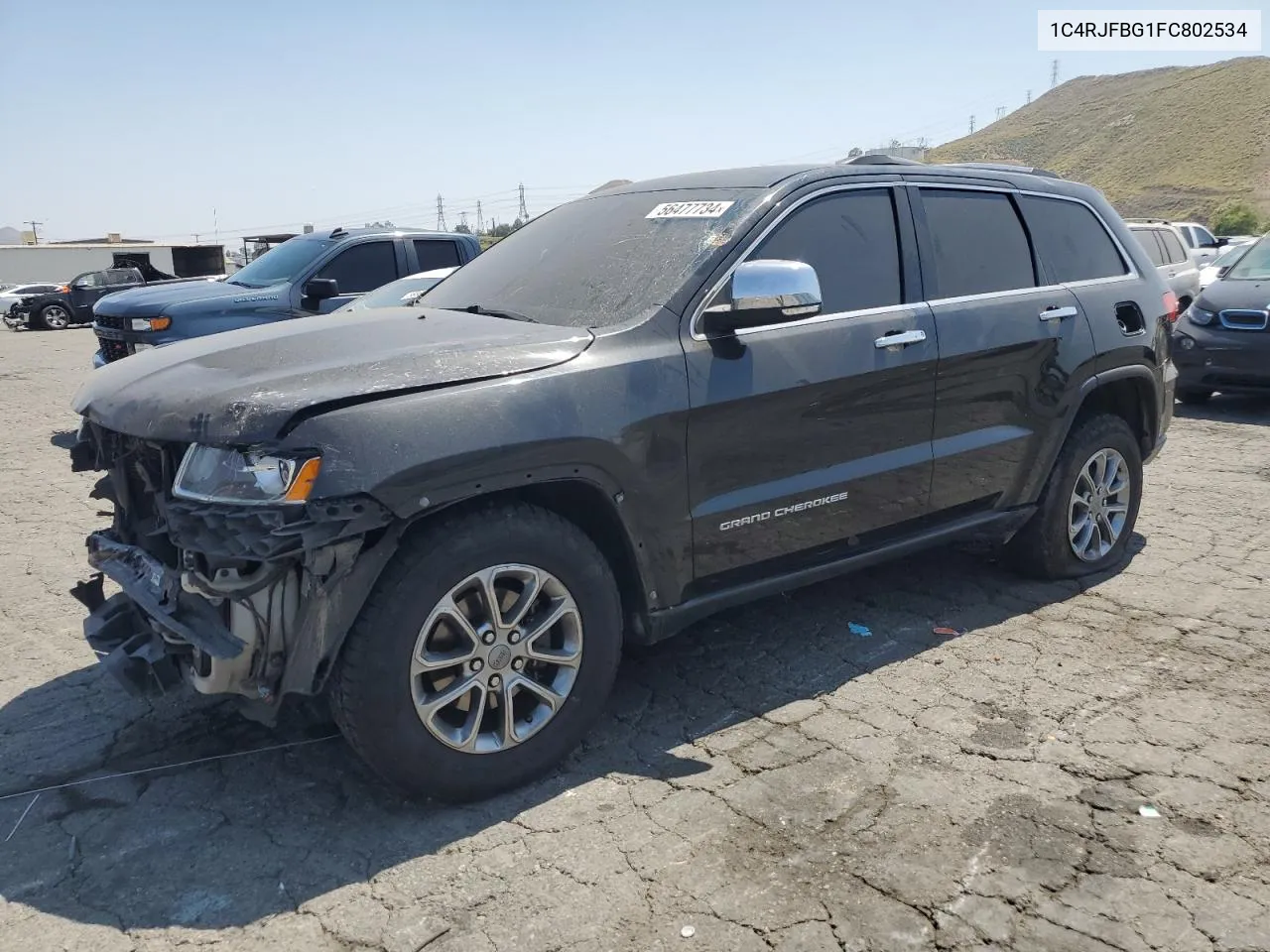 2015 Jeep Grand Cherokee Limited VIN: 1C4RJFBG1FC802534 Lot: 56477734