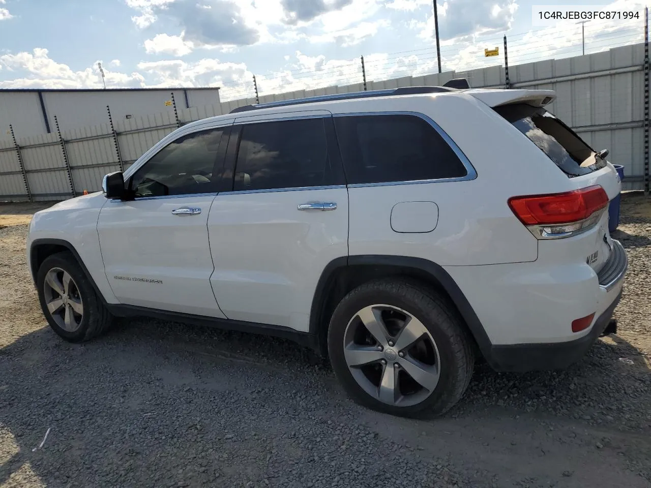 2015 Jeep Grand Cherokee Limited VIN: 1C4RJEBG3FC871994 Lot: 56493984