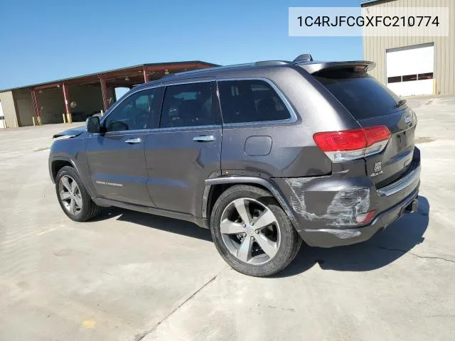 1C4RJFCGXFC210774 2015 Jeep Grand Cherokee Overland