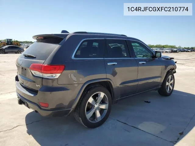 1C4RJFCGXFC210774 2015 Jeep Grand Cherokee Overland