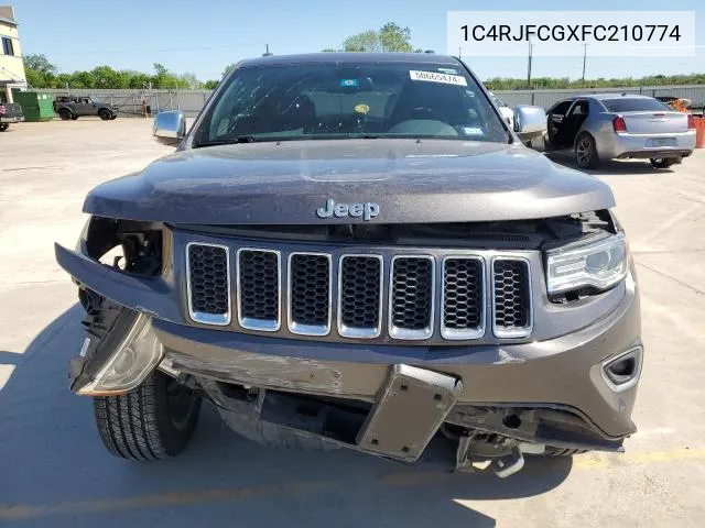 1C4RJFCGXFC210774 2015 Jeep Grand Cherokee Overland