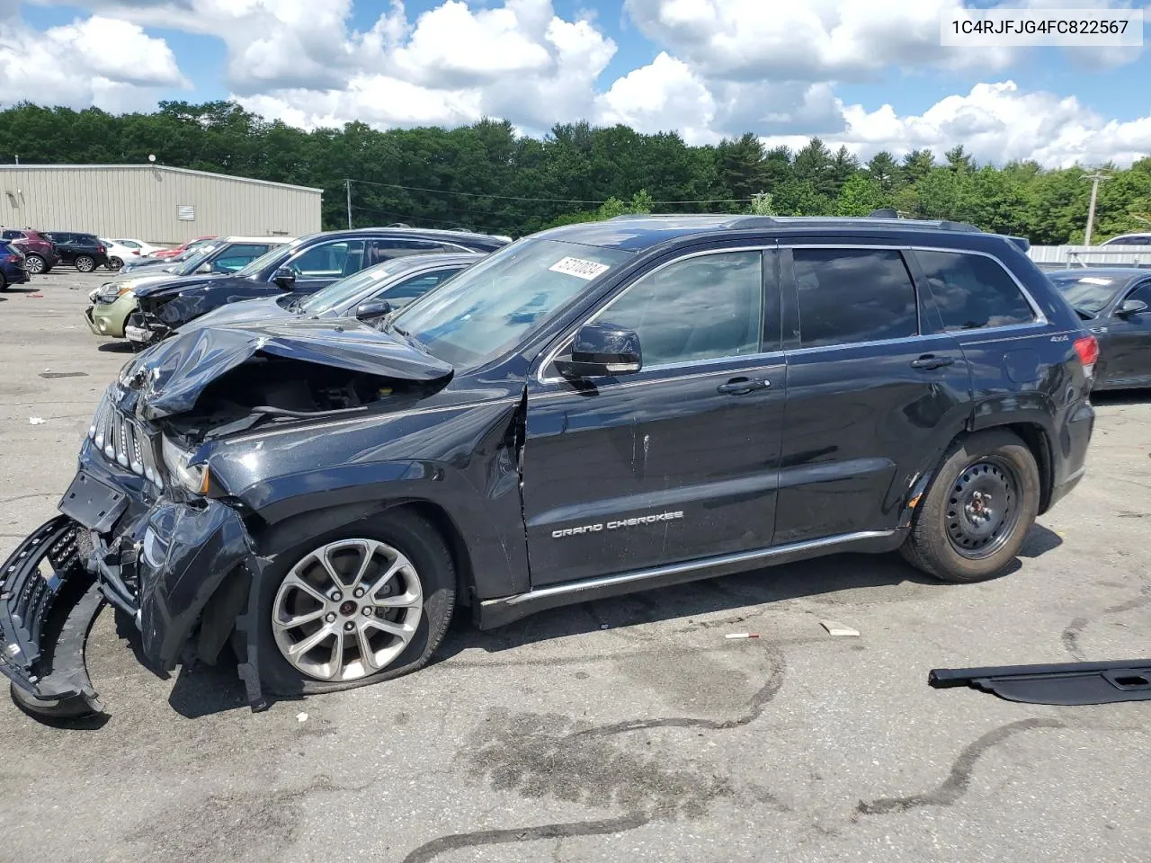 2015 Jeep Grand Cherokee Summit VIN: 1C4RJFJG4FC822567 Lot: 57310034