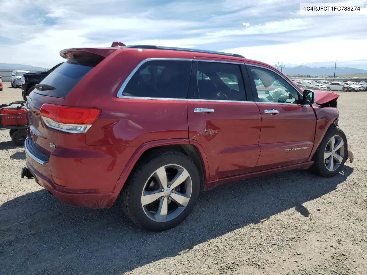 2015 Jeep Grand Cherokee Overland VIN: 1C4RJFCT1FC788274 Lot: 57579494