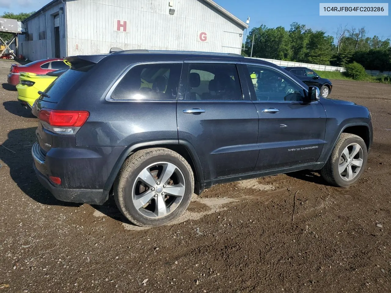 2015 Jeep Grand Cherokee Limited VIN: 1C4RJFBG4FC203286 Lot: 57914624