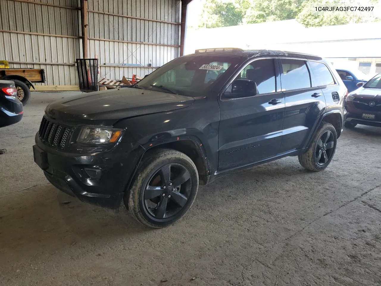 2015 Jeep Grand Cherokee Laredo VIN: 1C4RJFAG3FC742497 Lot: 58229824