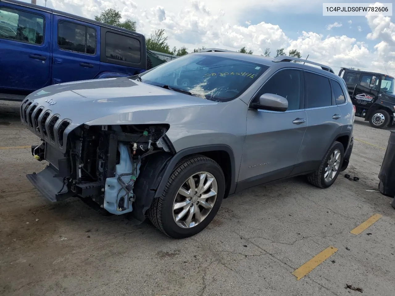 2015 Jeep Cherokee Limited VIN: 1C4PJLDS0FW782606 Lot: 58308544