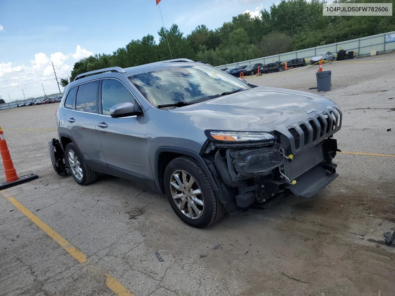 2015 Jeep Cherokee Limited VIN: 1C4PJLDS0FW782606 Lot: 58308544