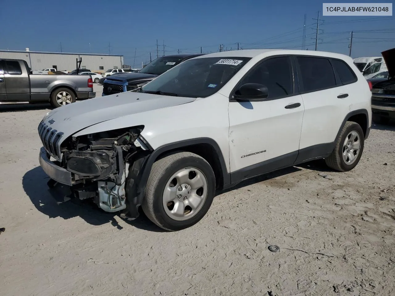 2015 Jeep Cherokee Sport VIN: 1C4PJLAB4FW621048 Lot: 58311714