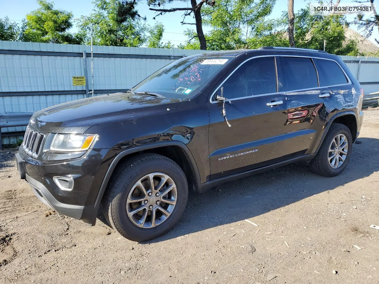 2015 Jeep Grand Cherokee Limited VIN: 1C4RJFBG3FC794081 Lot: 58644214