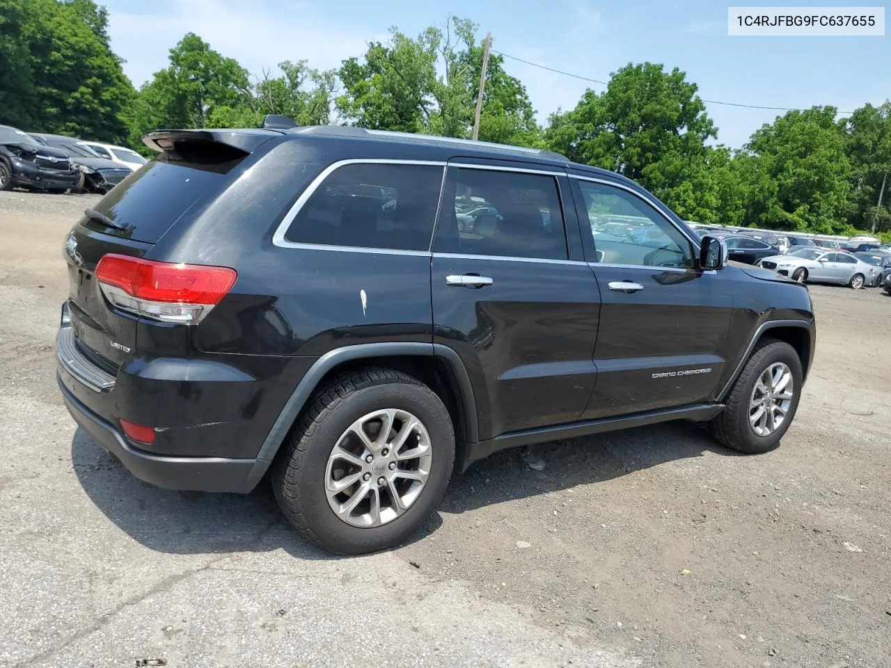 2015 Jeep Grand Cherokee Limited VIN: 1C4RJFBG9FC637655 Lot: 59556294