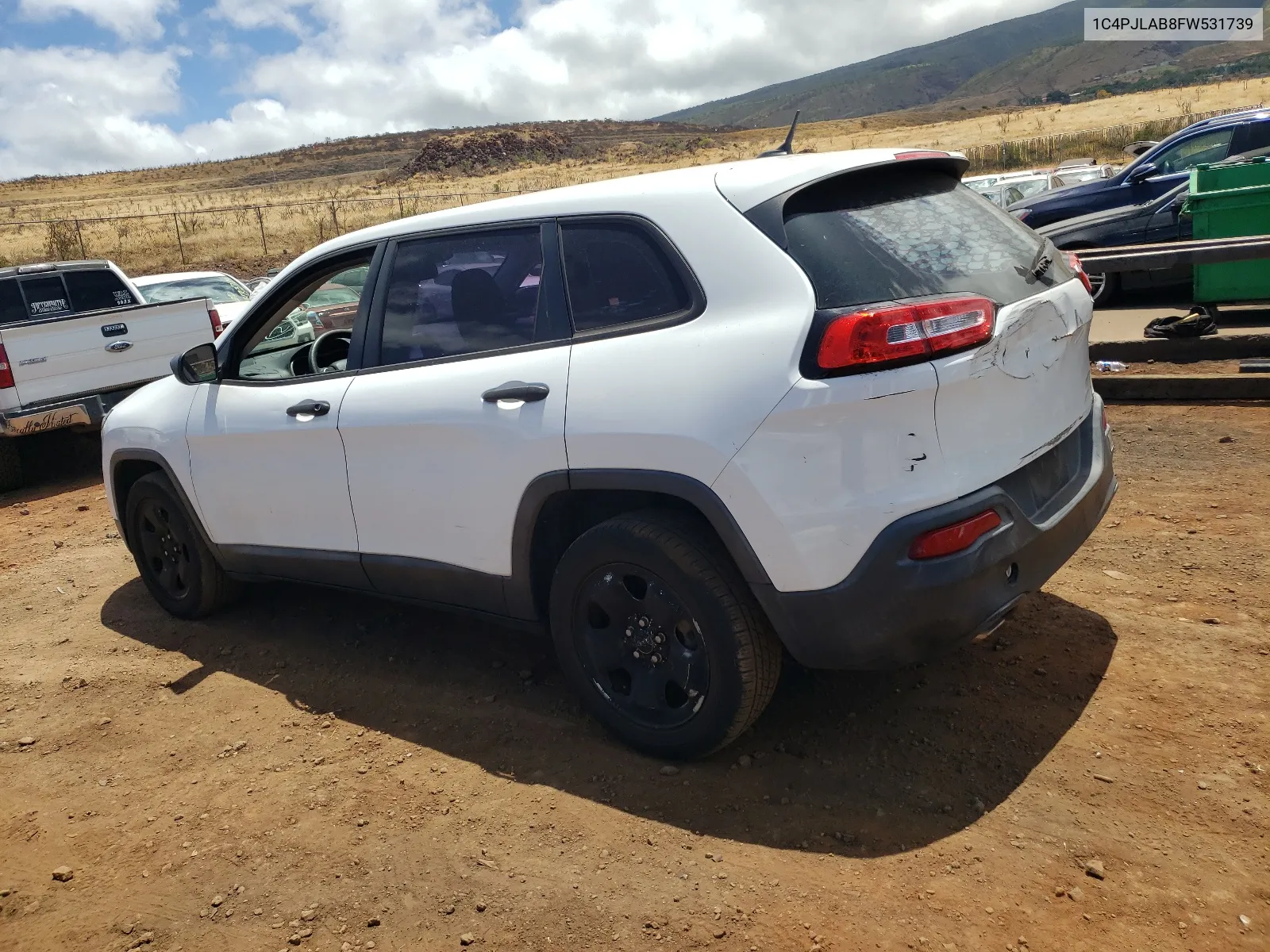 2015 Jeep Cherokee Sport VIN: 1C4PJLAB8FW531739 Lot: 60103774