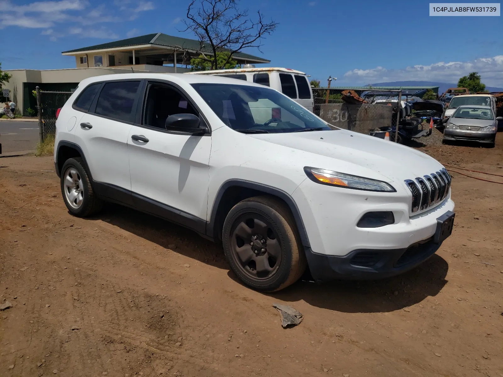 2015 Jeep Cherokee Sport VIN: 1C4PJLAB8FW531739 Lot: 60103774