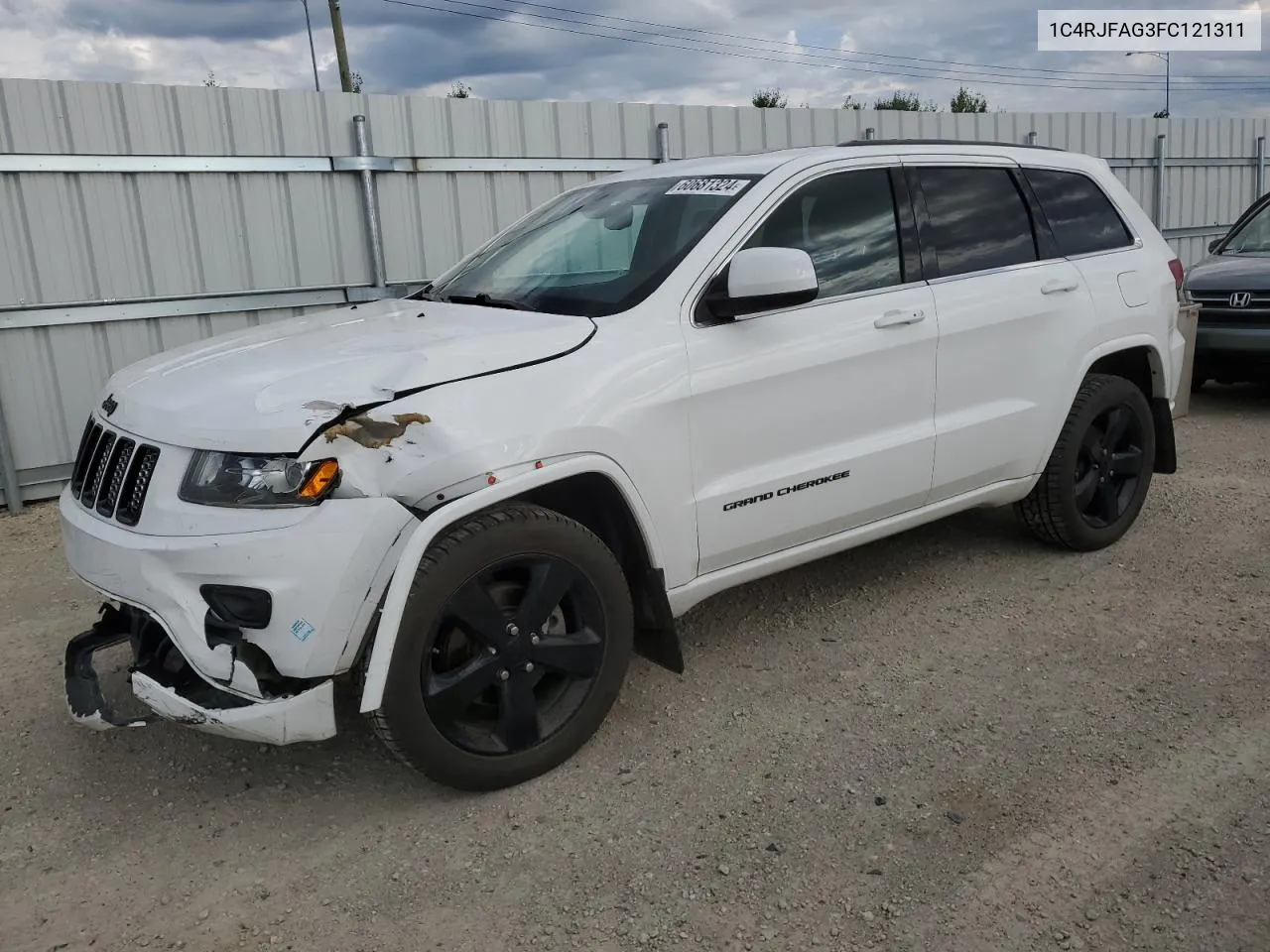 2015 Jeep Grand Cherokee Laredo VIN: 1C4RJFAG3FC121311 Lot: 60681324