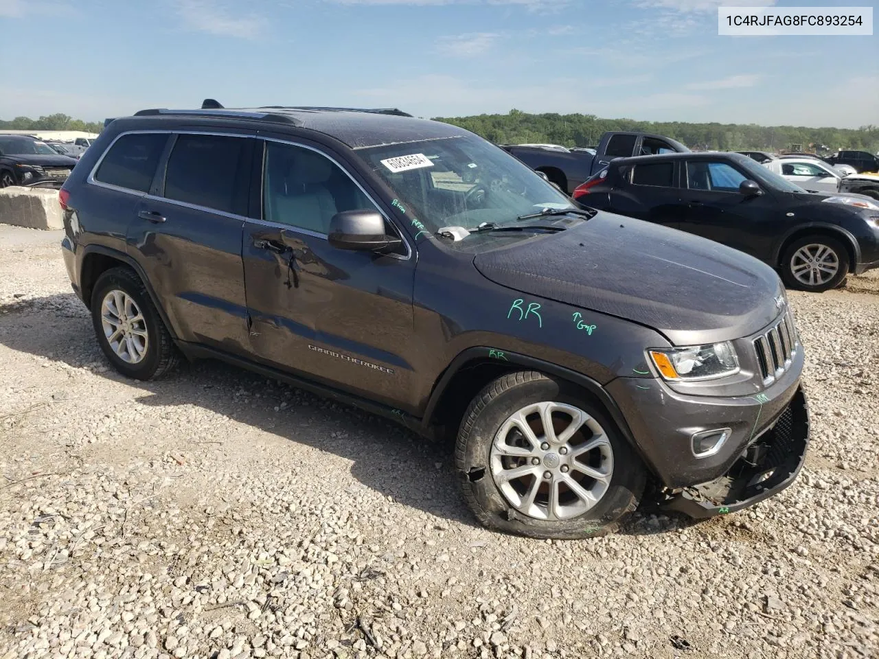 2015 Jeep Grand Cherokee Laredo VIN: 1C4RJFAG8FC893254 Lot: 60834654