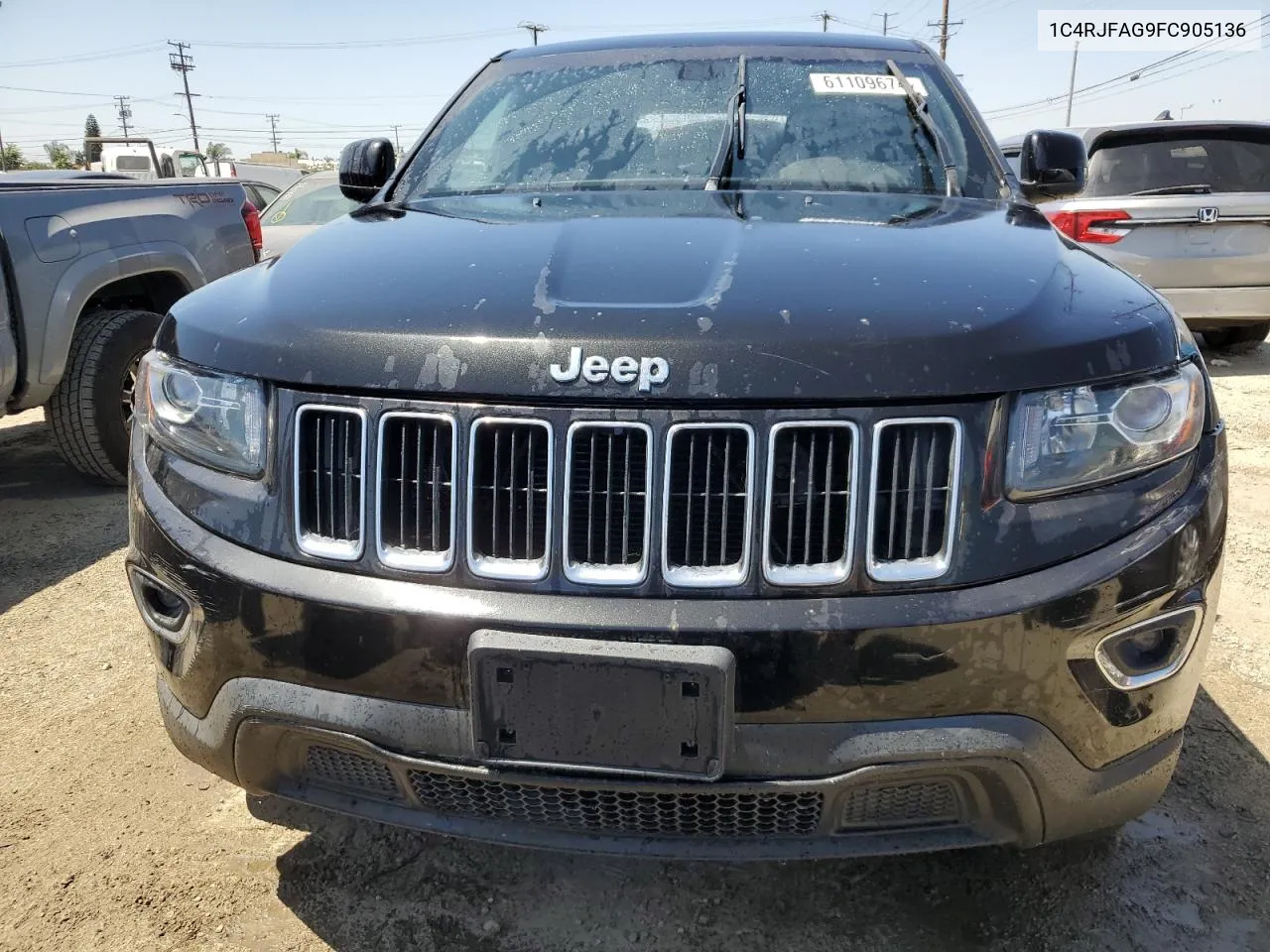 2015 Jeep Grand Cherokee Laredo VIN: 1C4RJFAG9FC905136 Lot: 61109674