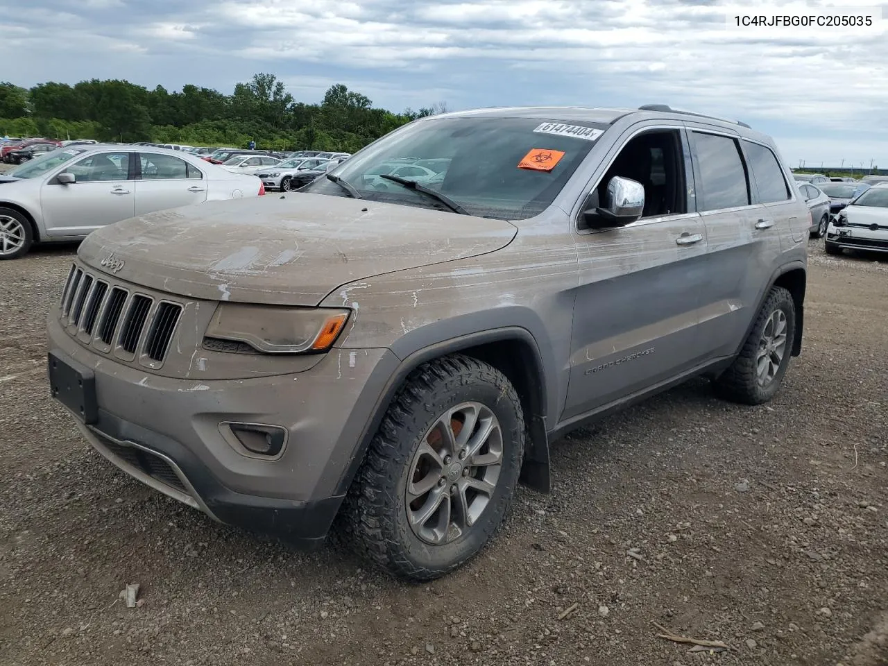 2015 Jeep Grand Cherokee Limited VIN: 1C4RJFBG0FC205035 Lot: 61474404