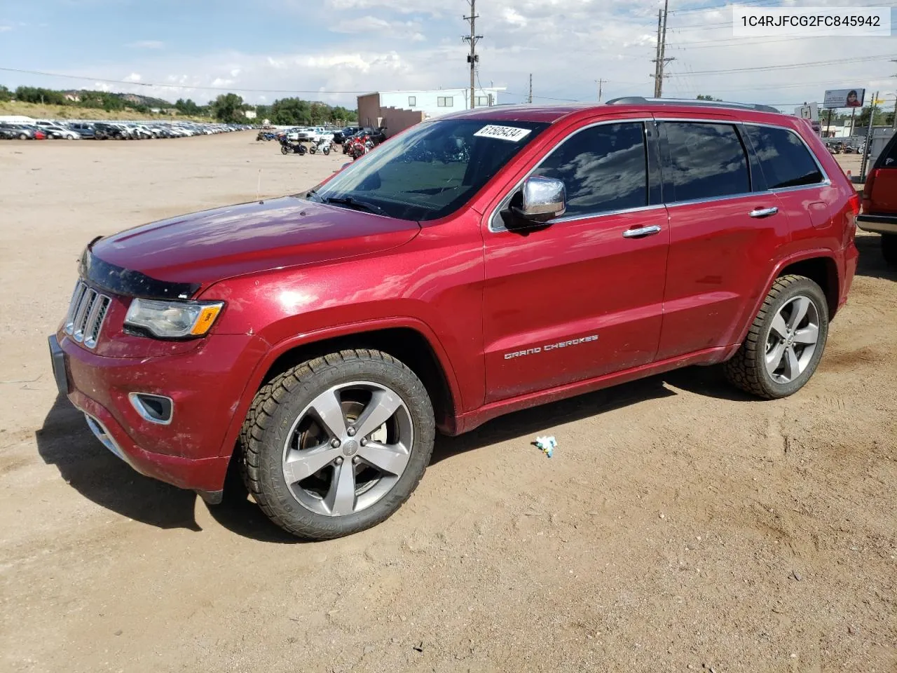 2015 Jeep Grand Cherokee Overland VIN: 1C4RJFCG2FC845942 Lot: 61505434