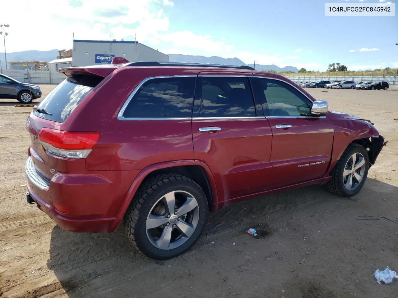 2015 Jeep Grand Cherokee Overland VIN: 1C4RJFCG2FC845942 Lot: 61505434