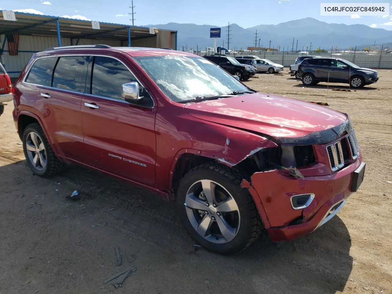 2015 Jeep Grand Cherokee Overland VIN: 1C4RJFCG2FC845942 Lot: 61505434