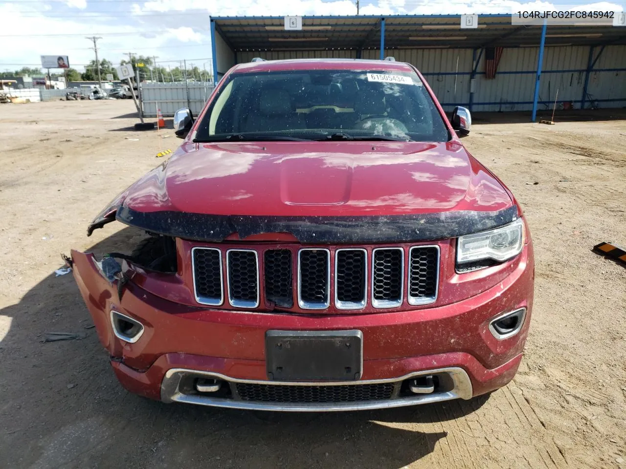 2015 Jeep Grand Cherokee Overland VIN: 1C4RJFCG2FC845942 Lot: 61505434