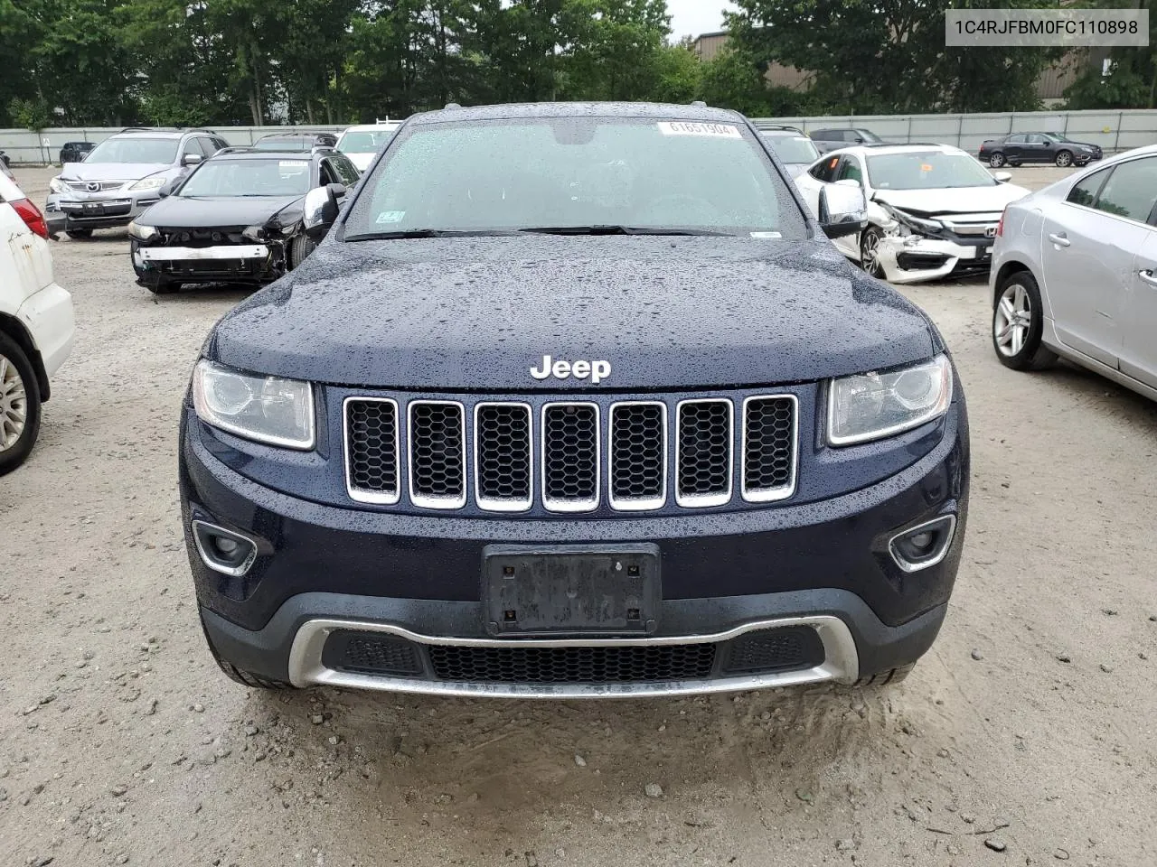 2015 Jeep Grand Cherokee Limited VIN: 1C4RJFBM0FC110898 Lot: 61651904