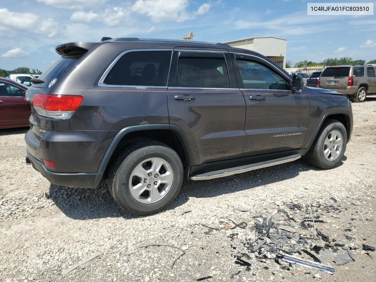 2015 Jeep Grand Cherokee Laredo VIN: 1C4RJFAG1FC803510 Lot: 61657584