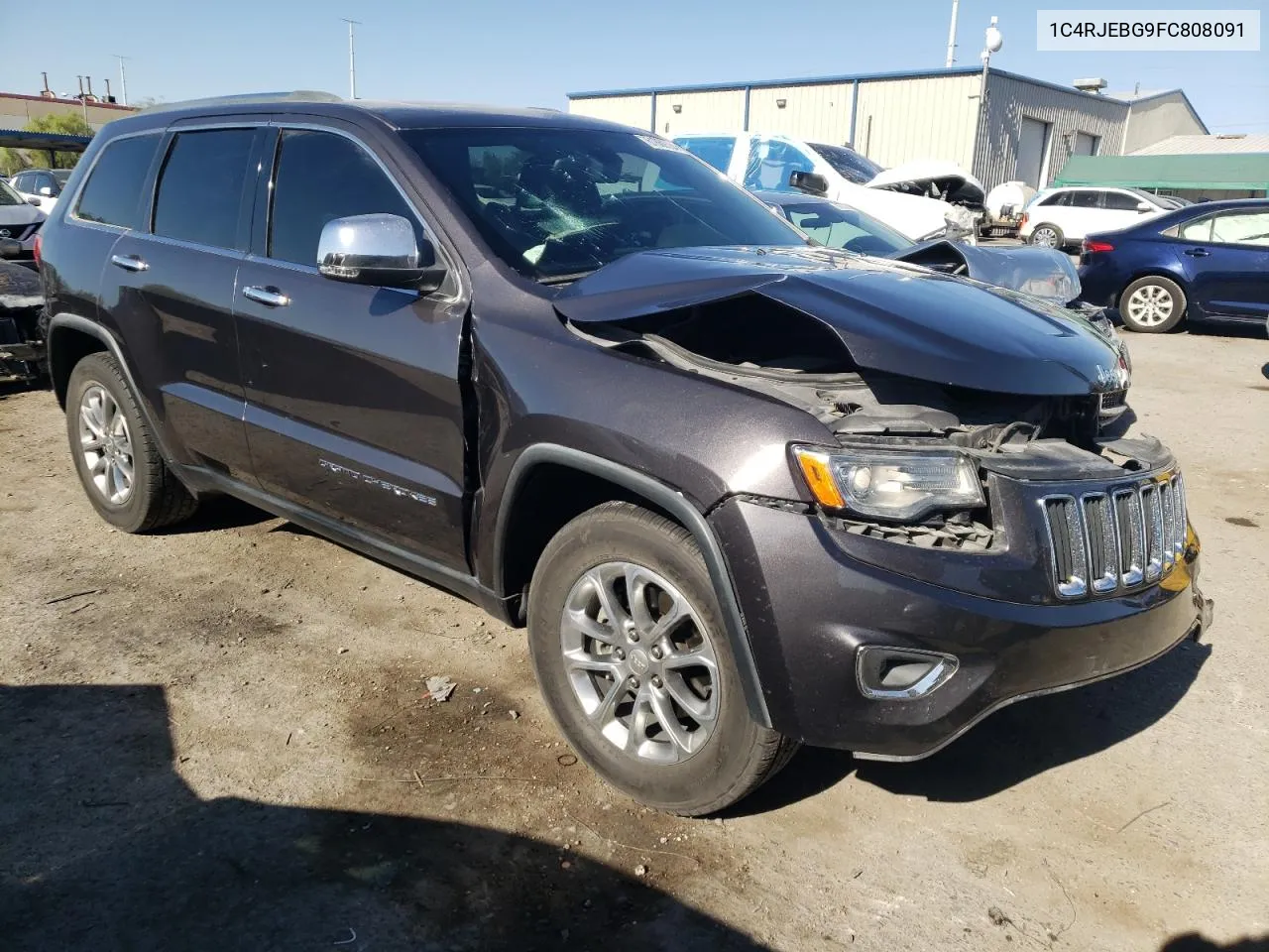 2015 Jeep Grand Cherokee Limited VIN: 1C4RJEBG9FC808091 Lot: 61869724