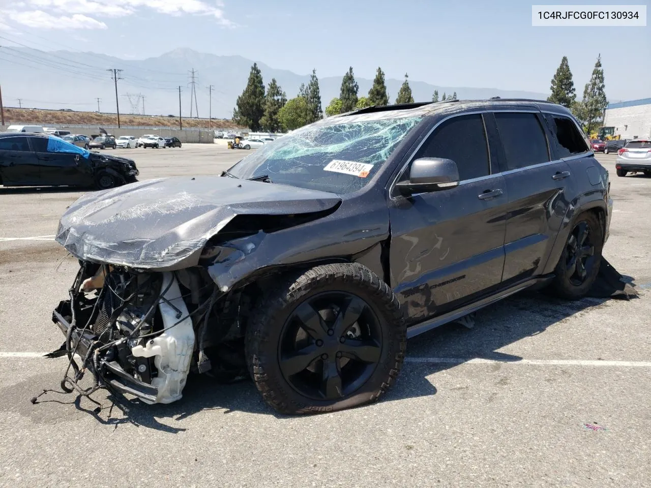 2015 Jeep Grand Cherokee Overland VIN: 1C4RJFCG0FC130934 Lot: 61964394