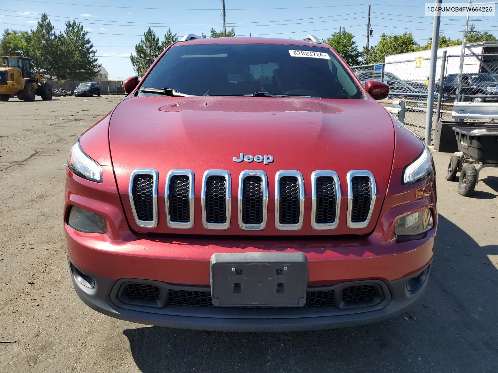 2015 Jeep Cherokee Latitude VIN: 1C4PJMCB4FW664226 Lot: 62023724