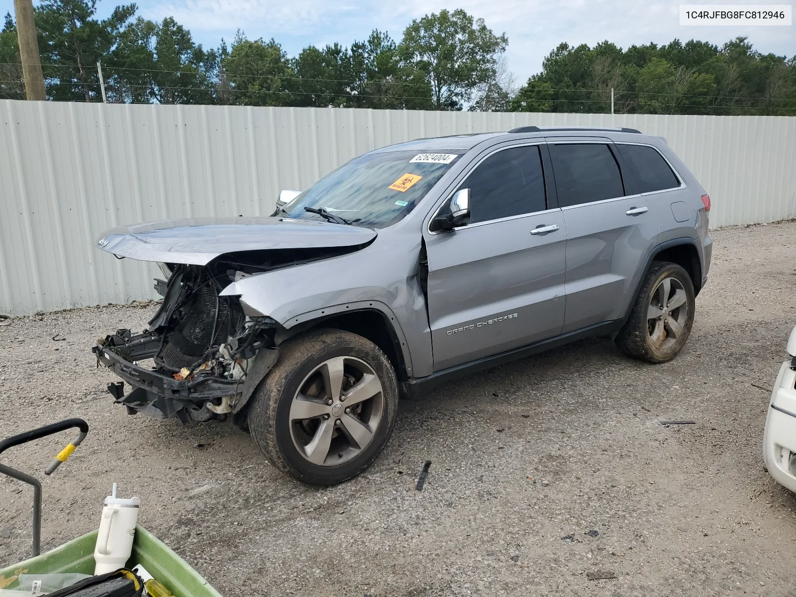 2015 Jeep Grand Cherokee Limited VIN: 1C4RJFBG8FC812946 Lot: 62624004