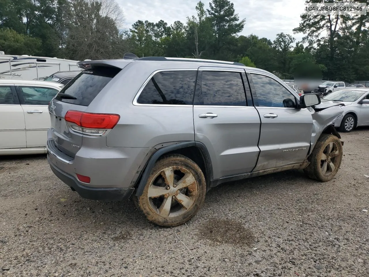 2015 Jeep Grand Cherokee Limited VIN: 1C4RJFBG8FC812946 Lot: 62624004